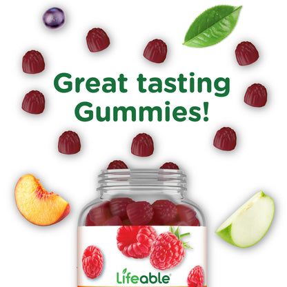 Lifeable Collagen Peptides Gummies | 100mg with Vitamin C | Great Tasting Collagen Supplements | Vegetarian Hair Skin and Nails Gummies | Collagen Gummies for Adults, Men, Women | 90 Gummies Lifeable buy supplements Au