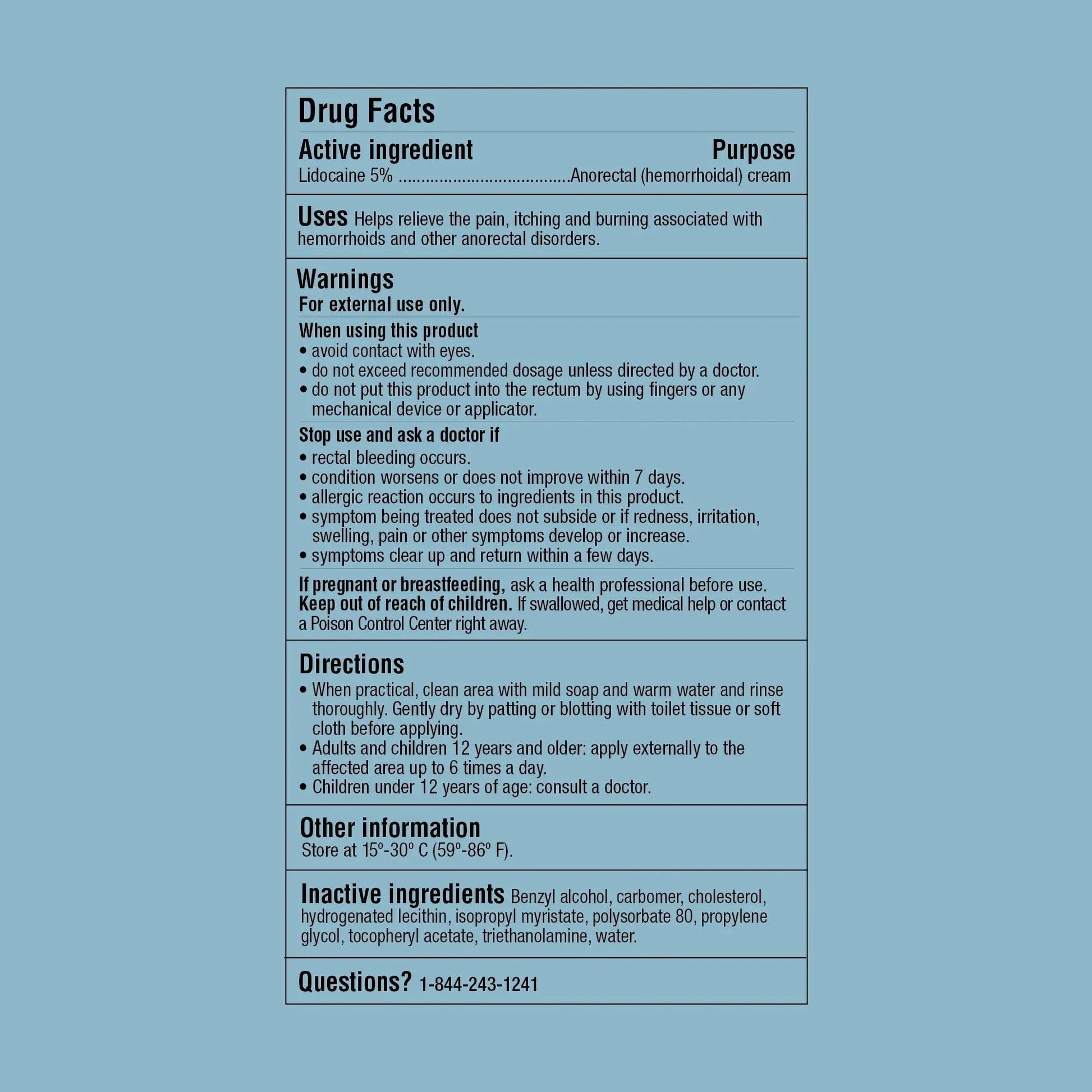 Curist 5% Lidocaine Numbing Cream - 6 oz (170 g) XL Tube - Soothing Numbing Cream for Temporary Discomfort, Itching, and Burning from Hemorrhoids Lidocaine 5% (1 Pack - 6 oz Tube) CuristBuy Supplements Australia