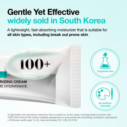 Anua PDRN Hyaluronic Acid 100 Moisturizing Cream, Lightweight, Non-Greasy Hydrating Face Moisturizer with Salmon DNA for Glass Skin, Korean Skincare (2.02 fl oz) ANUABuy Supplements Australia