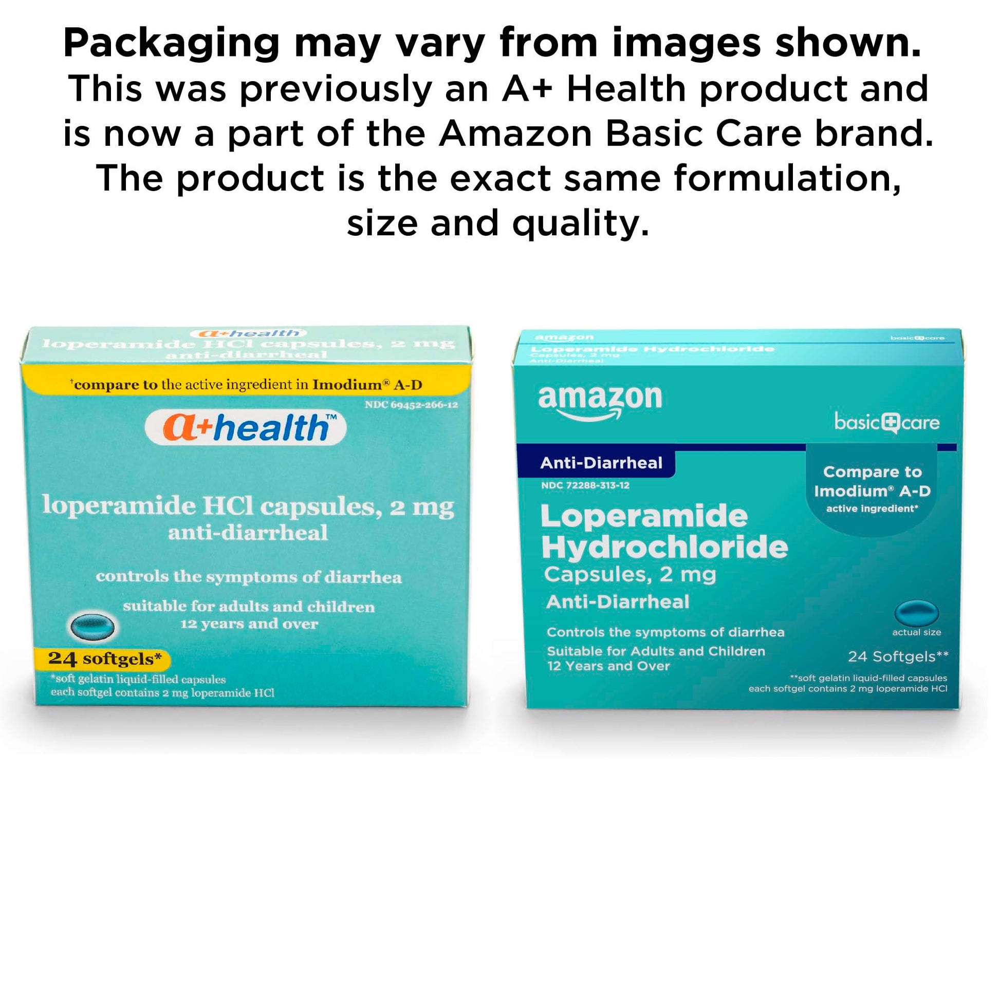 Amazon Basic Care Loperamide Hcl 2 Mg Softgels, Anti-Diarrheal, Easy to Swallow, Controls Symptoms of Traveler's Diarrhea, 24 Count Amazon Basic Care buy supplements Au