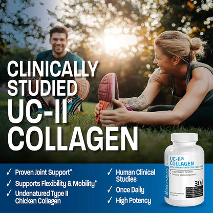 Bronson UC-II Type II Collagen with Undenatured Type II Collagen, 30 Capsules