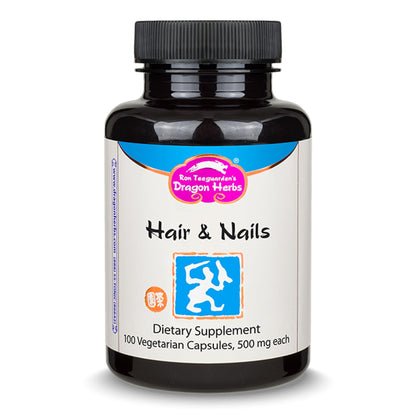 Dragon Herbs Hair and Nails | All Natural Supplement to Support Hair, Nails, Healthy Aging, and Circulation | All Natural Ingredients, Non-GMO (100 Capsules, 500 mg Per Capsule) Dragon HerbsBuy Supplements Australia
