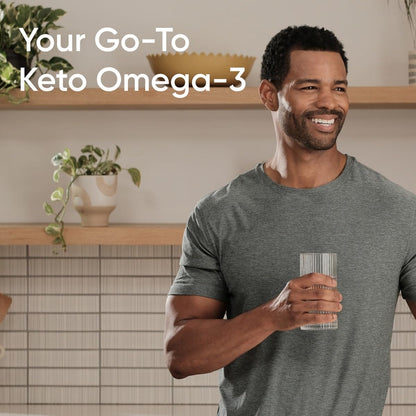 Sports Research Keto Omega Fish Oil with Wild Sockeye Salmon, Antarctic Krill Oil, Astaxanthin & Coconut MCT Oil - 1200mg of EPA & DHA per Serving | Keto Certified & Non-GMO Verified (120 Softgels) Sports Research buy supplements Au