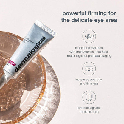 Dermalogica Multivitamin Power Firm Eye Cream with Antioxidant Vitamins, Anti-Aging Wrinkle Firming
