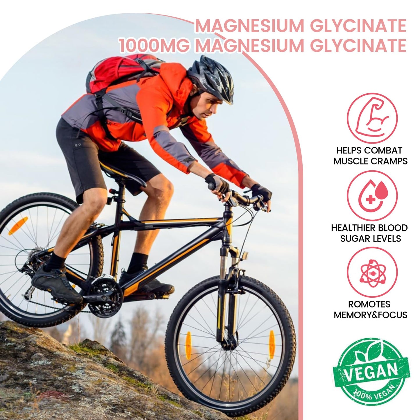 Magnesium Glycinate Gummies 1000mg, Sugar Free Magnesium Potassium Supplements Chewable for Adults with L-Threonate for Sleep