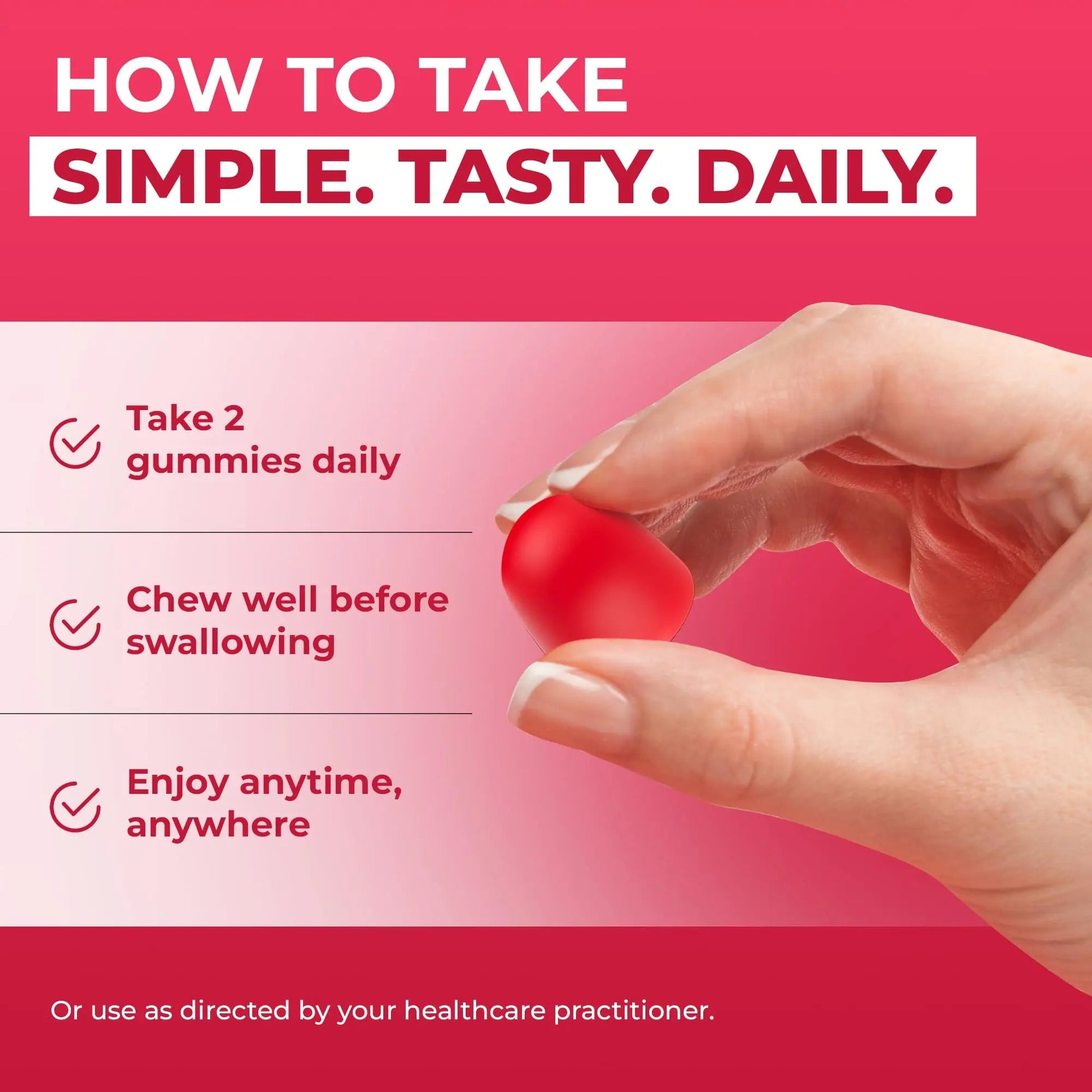 Ollyoo Multivitamin Gummies for Adults | Cherry & Strawberry Flavor | Great Source of Vitamin A & Essential Nutrients | Ollyoo