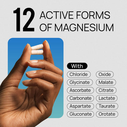18 in 1 Magnesium Complex for Women and Men | Liposomal Magnesium Supplement with Glycinate, Citrate, Malate, Taurate, D3 & K2 | High Absorption for Muscle, Sleep, Bone, Nerve Support | 90 Capsules Selerb buy supplements Au