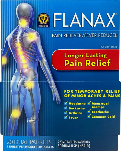 Flanax Pain Reliever Tablets 2ct Retail Dispenser FlanaxBuy Supplements Australia