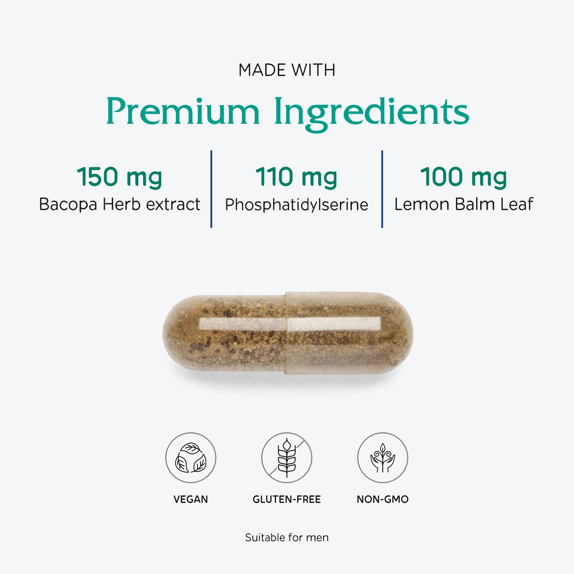 Vitanica MindBlend, Brain Support, Vegan, 60 Capsules Vitanica buy supplements Au