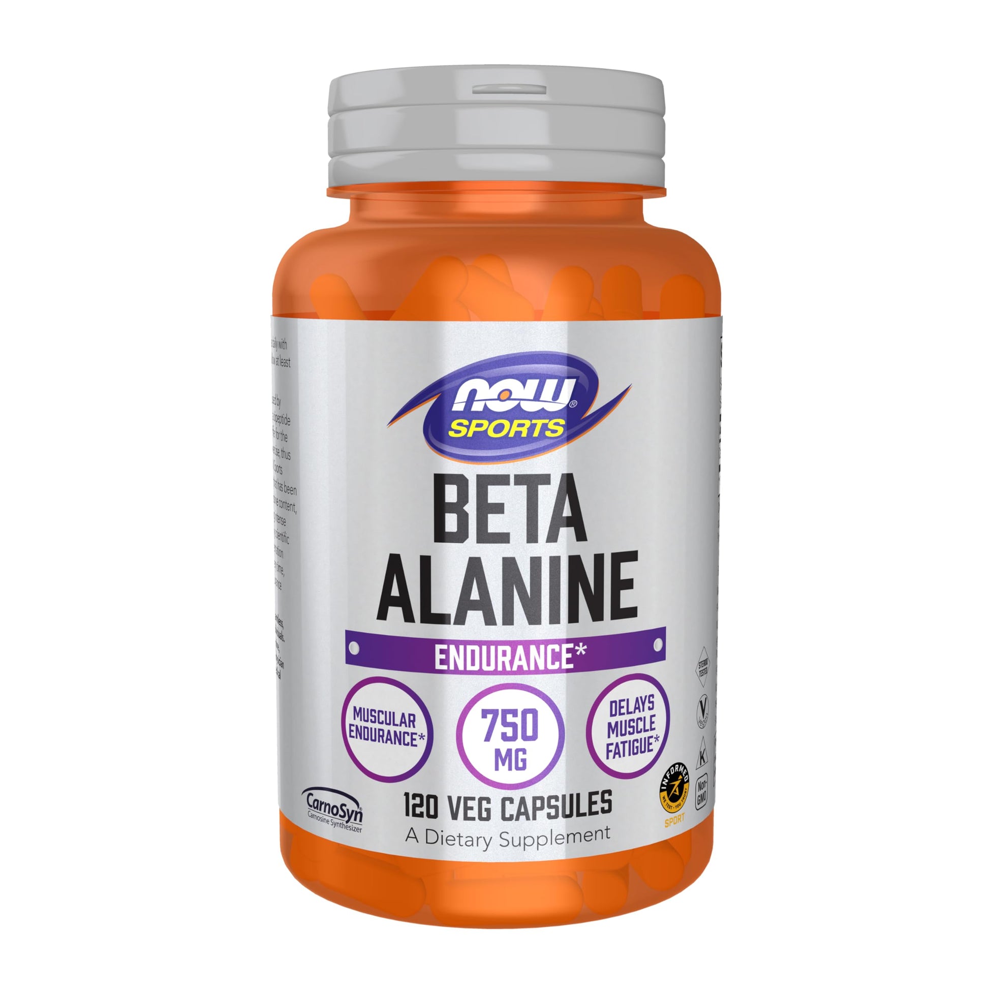 NOW Foods Sports Nutrition, Beta-Alanine 750 mg, Delays Muscle Fatigue*, Endurance*, 120 Veg Capsules NOW Foods buy supplements Au