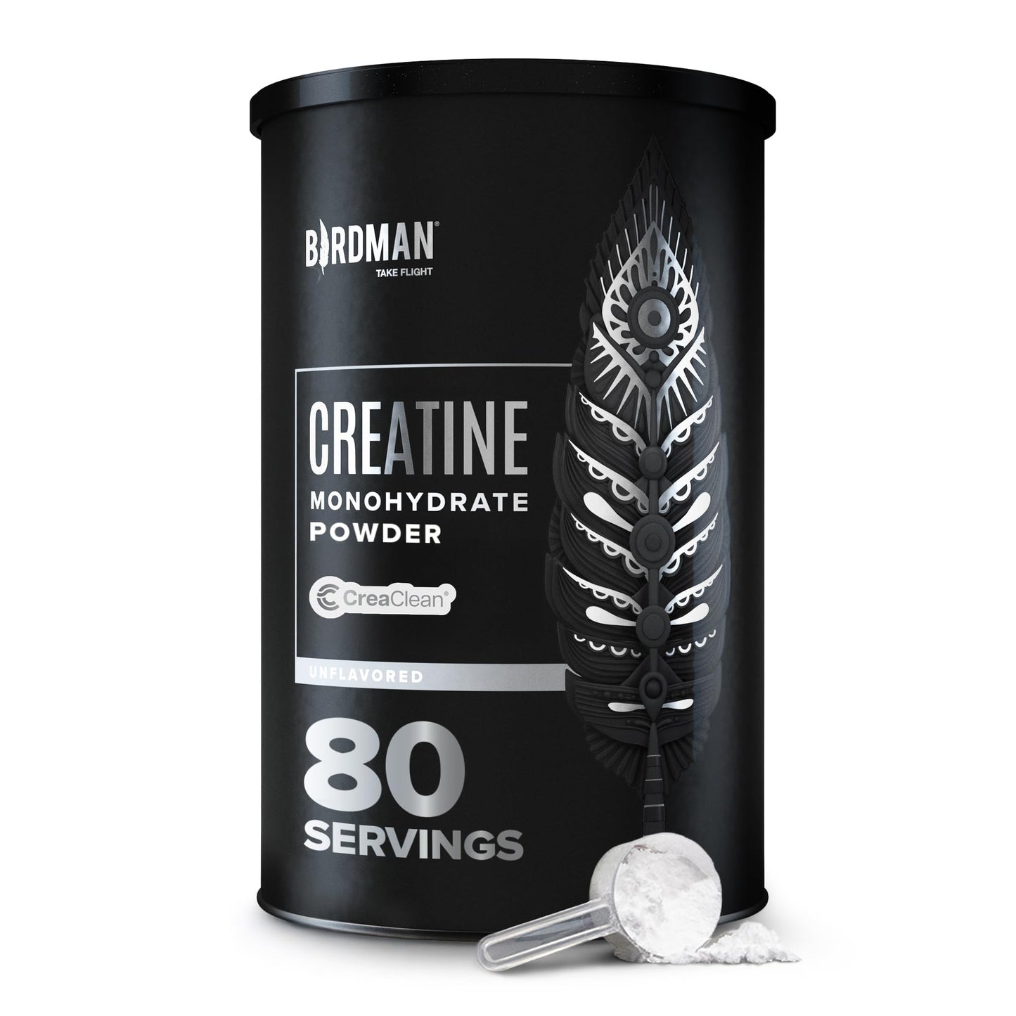 BIRDMAN Micronized Creatine Monohydrate Powder, Muscle Recovery, Caffeine Free, Creatine Pre Workout, Vegan, Post Workout, Gluten Free, Sugar Free
