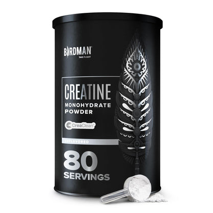 BIRDMAN Micronized Creatine Monohydrate Powder, Muscle Recovery, Caffeine Free, Creatine Pre Workout, Vegan, Post Workout, Gluten Free, Sugar Free