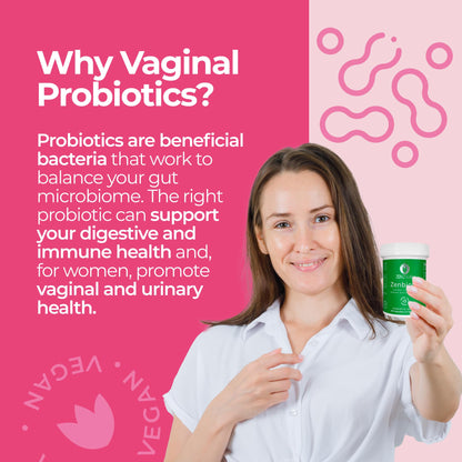 ZENZSUAL Zenbiotic Probiotics Support for Women – 25 Billion CFU, Vaginal Health & pH Balance Support, Odor & Yeast Control, Gut & Digestive Health, Urinary Comfort, Hormone Balance, 30 Vegan Capsules ZENZSUAL buy supplements Au