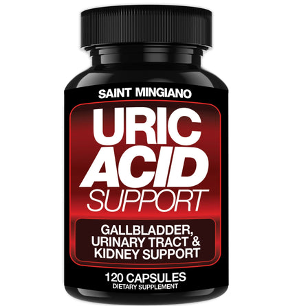 Saint Mingiano Uric Acid Flush for Gout Support -120 Capsules - Supports Kidney Cleanse Detox & Repair, Gallbladder & Urinary Tract Issues - Essential for Detox & Joint Support - Cranberry Extract Saint MingianoBuy Supplements Australia