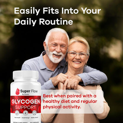 (2 Pack) Super Flow Glycogen Capsules - Official SuperFlow Advanced Glycogen Support Pills - Maximum Strength, Natural Formula Vitamins for Overall Health & Wellness Reviews, 120 Capsules for 2 Months LIVORKABuy Supplements Australia