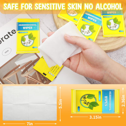 Timgle 300 Counts Individual Packing Hemorrhoid Wipes Witch Hazel Wipes for Butt Hemorrhoidal and Relief Swelling Pain Burning Itching Numbing, 5.5 x 7 Inch TimgleBuy Supplements Australia