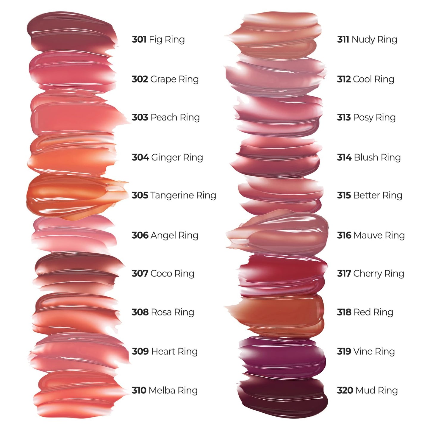Laka Jelling Nude Gloss, Sheer Hydrating Lip Oil with No Stain, Non-Sticky, Nourishing Gloss for a Glowy Look, K-Beauty (#301 Figring, 1.9g/0.07oz) LakaBuy Supplements Australia