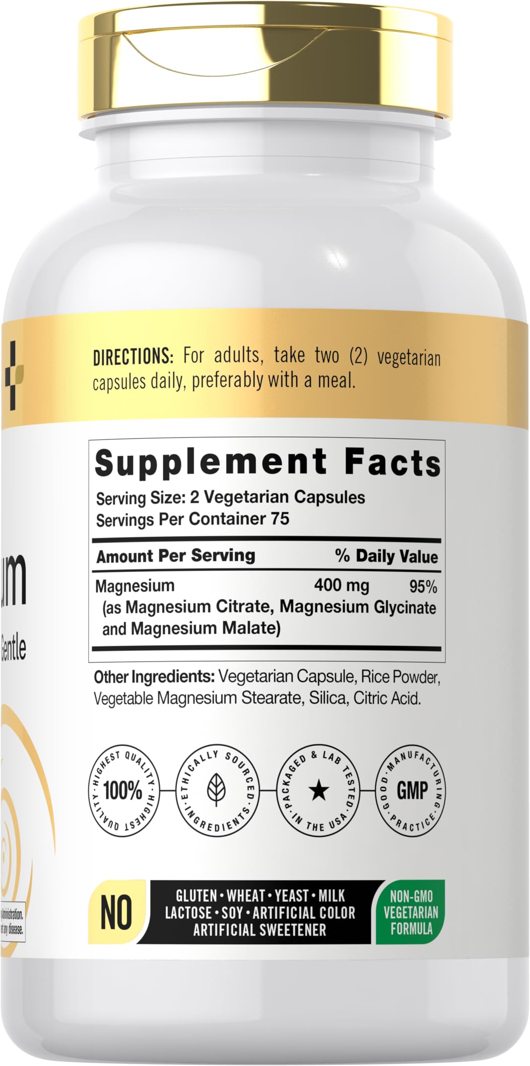 Doctor's Way Triple Magnesium Complex | 150 Capsules | Citrate, Glycinate, & Malate Supplement | Vegetarian, Non-GMO, Gluten Free Formula Doctor's Way buy supplements Au