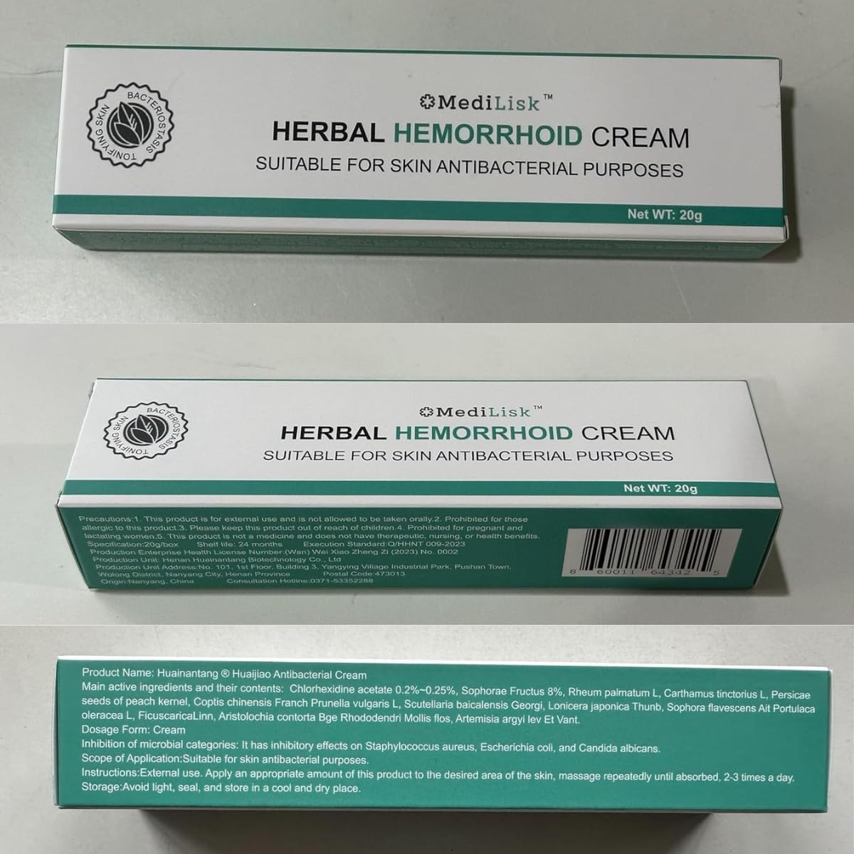 MediLisk Herbal Hemorrhoid Cream – Hemorrhoid Treatment – Fast Acting Formula for Supporting with Itching & Burning – Non-Steroidal Natural Formula – 0.7 oz – Pack of 1 MediLiskBuy Supplements Australia