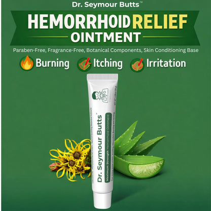 Dr. Seymour Butts Hemorrhoid Ointment – Lidocaine 5% Pain Relief for Burning, Itching & Irritation | External Hemorrhoid Care with Witch Hazel, Aloe & Botanical Support Dr. Seymour ButtsBuy Supplements Australia