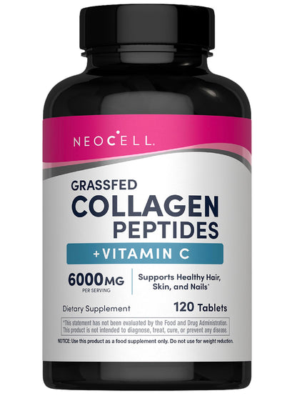 NeoCell Super Collagen with Vitamin C, 120ct Collagen Pills, Non-GMO, Grass Fed, Paleo Friendly, Gluten Free, Collagen Peptides Types 1 & 3 for Hair, Skin, Nails and Joints (Packaging May Vary) NeoCell buy supplements Au