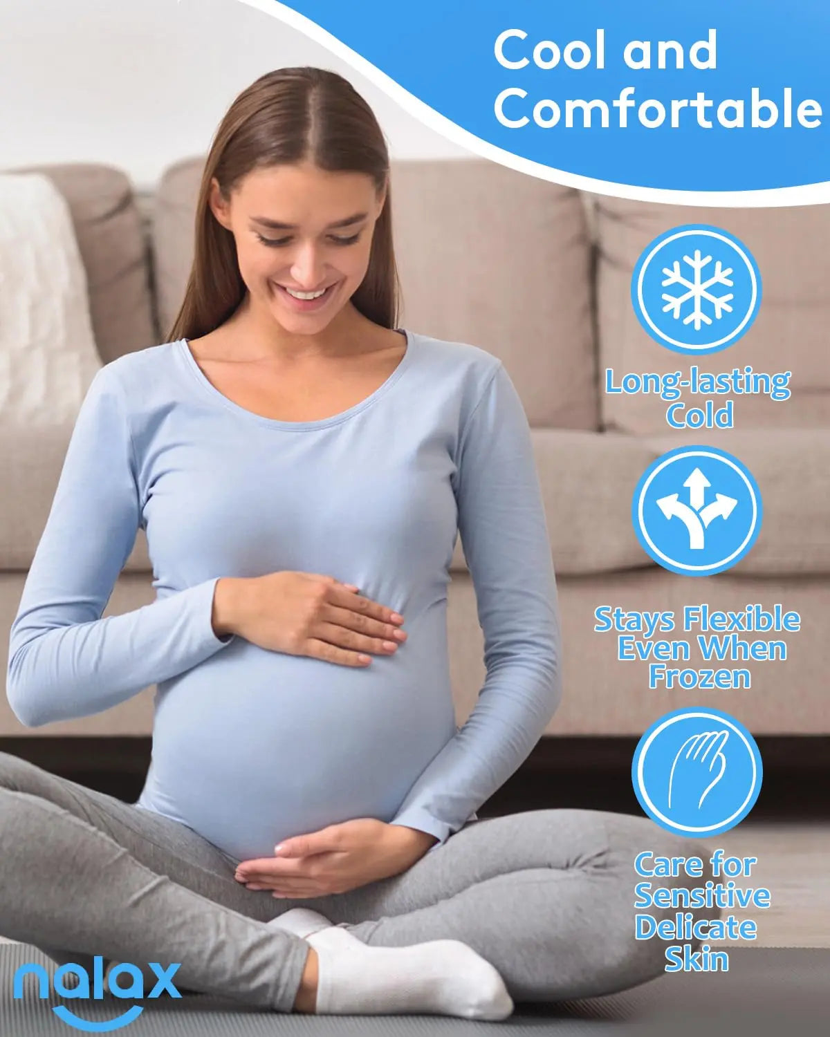 nalax Hemorrhoid Treatment Ice Pack for Fast Relief, FSA-HSA Eligible Cooling Gel Pads, Ultra-Soft, No Mess, Home Use for Hemorrhoid Sufferers & New Moms with Hemorrhoids, Includes 2 Storage Cases nalaxBuy Supplements Australia