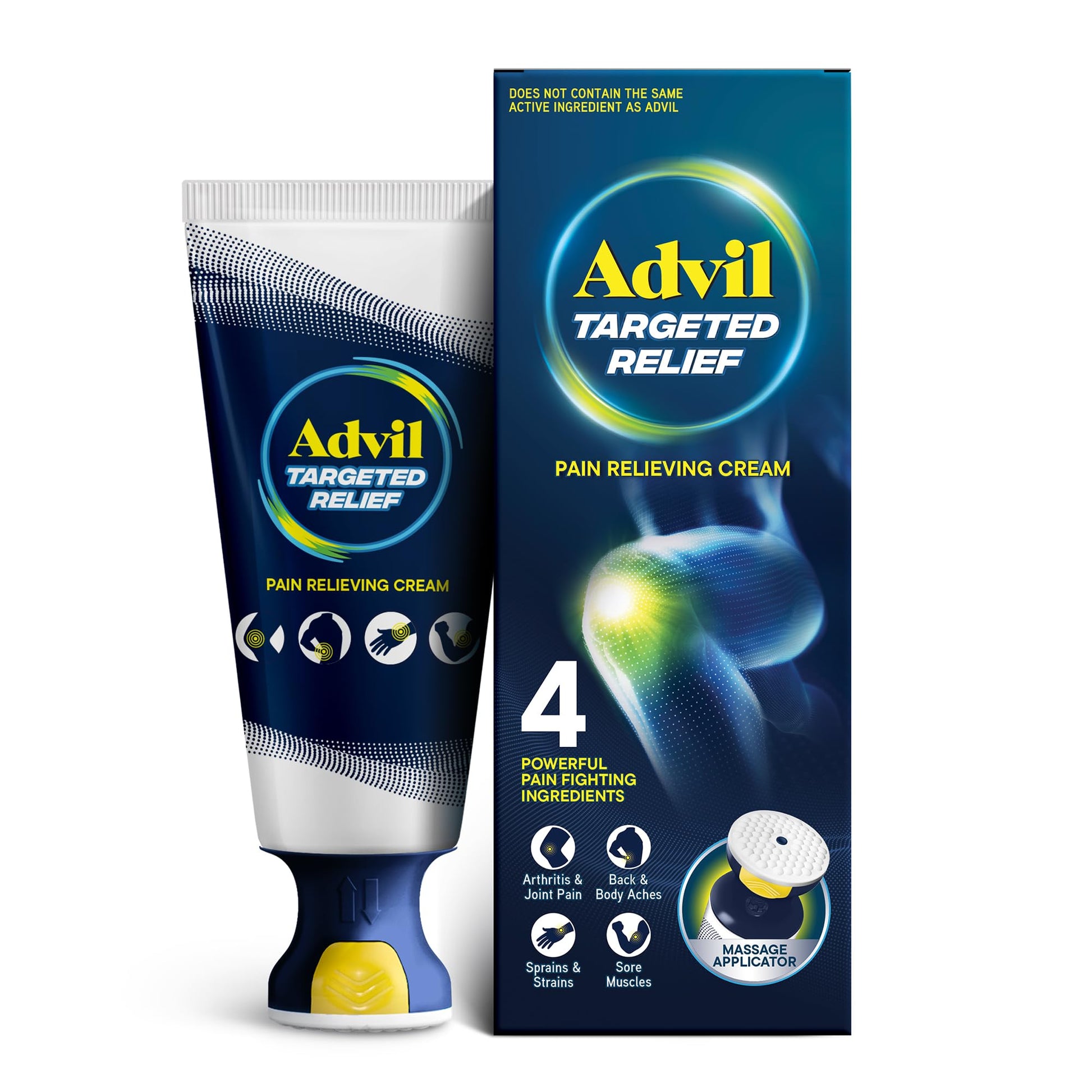Advil Targeted Relief Pain Relieving Cream with Massage Applicator, Up to 8 Hours of Powerful Relief of Minor Arthritis Pain, Joint Pain, Lower Back Pain and Muscle Pain, 2.5 oz Advil buy supplements Au