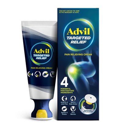 Advil Targeted Relief Pain Relieving Cream with Massage Applicator, Up to 8 Hours of Powerful Relief of Minor Arthritis Pain, Joint Pain, Lower Back Pain and Muscle Pain, 2.5 oz Advil buy supplements Au
