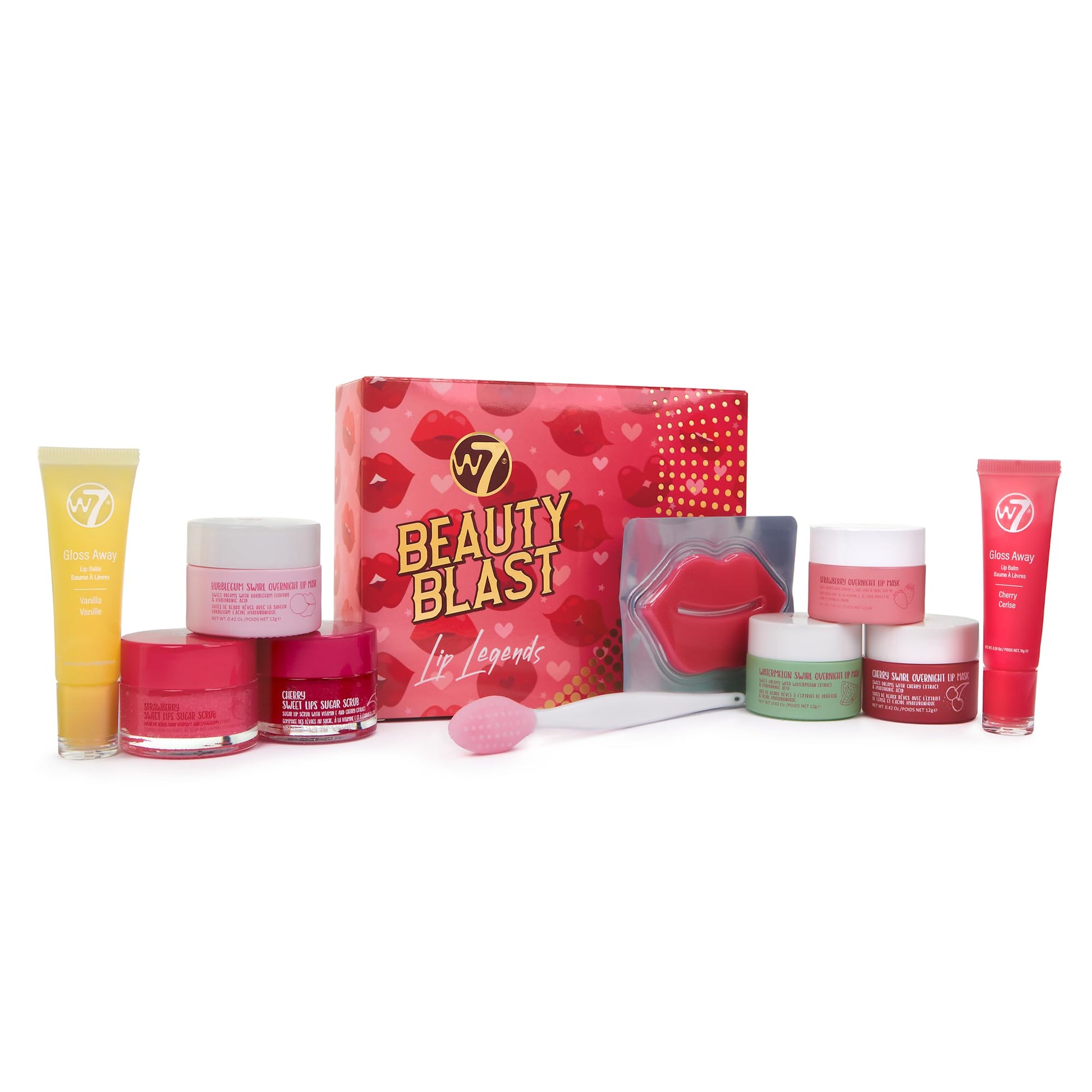 W7 Beauty Blast Lip Legends Sweet Dreams Lip Care Set - Lip Masks, Scrubs, Balms and More – Exclusive W7 Sweet Dreams Flavors Included W7Buy Supplements Australia