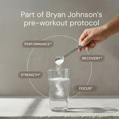Blueprint Bryan Johnson Creatine Monohydrate Powder – Amino Acid Powder - Supplement Supports Muscle Growth, Recovery, Strength & Focus – Unflavored Creatine for Women & Men – 5g Dose – 100 Servings