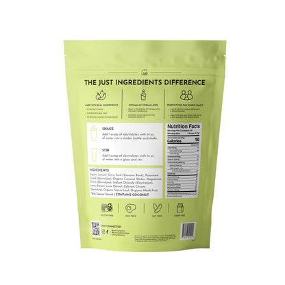 Lemon Lime Electrolytes – 30‑Serving Hydration Drink Mix with Coconut Water, Sea Salt, and Trace Minerals – Supports Energy, Recovery, and Electrolyte Balance*