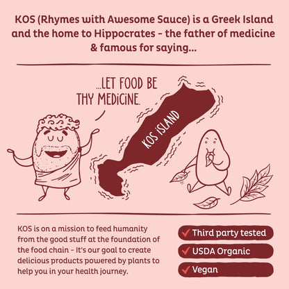 KOS Mushroom Coffee - USDA Certified Organic - Dark Chocolate Mocha Flavor - Mushroom Coffee Latte Powder with Reishi, Cordyceps, Lion's Mane, Chaga & Turkey Tail Mushrooms KOS buy supplements Au