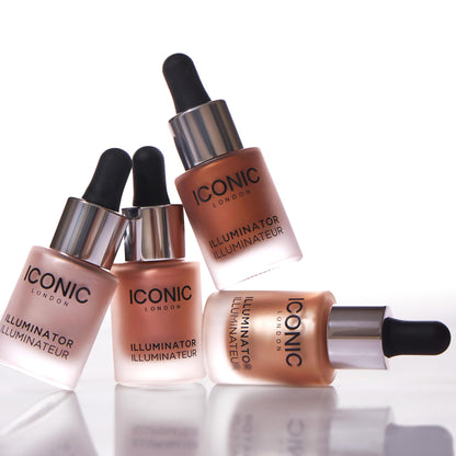 ICONIC LONDON Illuminator - Liquid Highlighting Drops for a Radiant Glow, Cruelty-Free, Vegan Makeup, Shine (Pink Pearl) 0.45 Fl oz ICONIC LONDON buy supplements Au