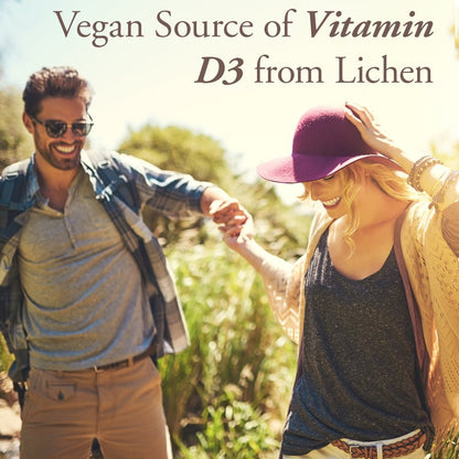 Garden of Life Organics Vegan Vitamin D3 Chewable - Raspberry Lemon, 2,000 IU (50mcg) Whole Food Vitamin D3 from Lichen