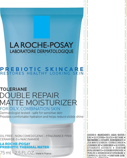 La Roche-Posay Toleriane Double Repair Matte Face Moisturizer, Daily Moisturizer For Oily Skin