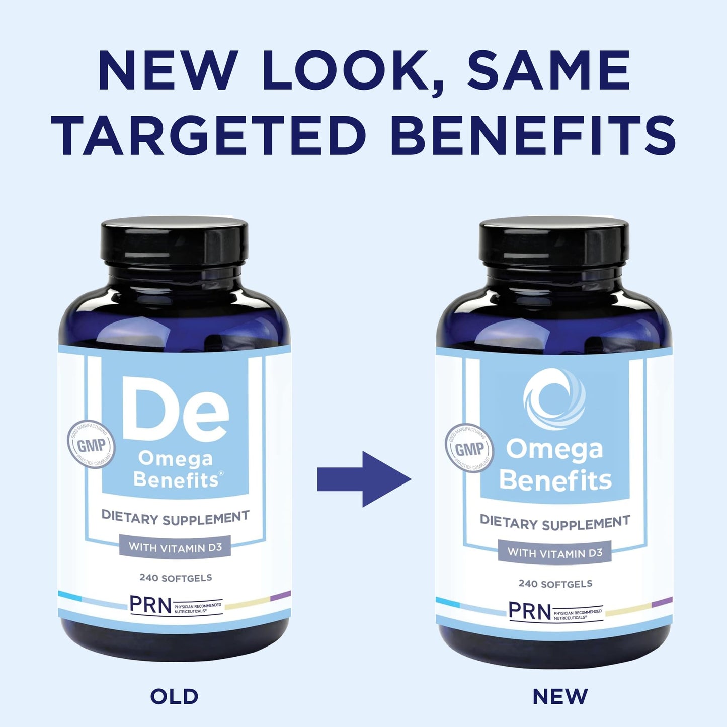 PRN Omega 3 Supplement - 240 Softgels, 60-Day Supply - Fish Oil Omega 3 Supplements with 1680 mg EPA & 560 mg DHA - rTG Omega-3 + Vitamin D for Skin, Joint, Brain, Eye & Heart Health PRN Physician Recommended Nutriceuticals buy supplements Au