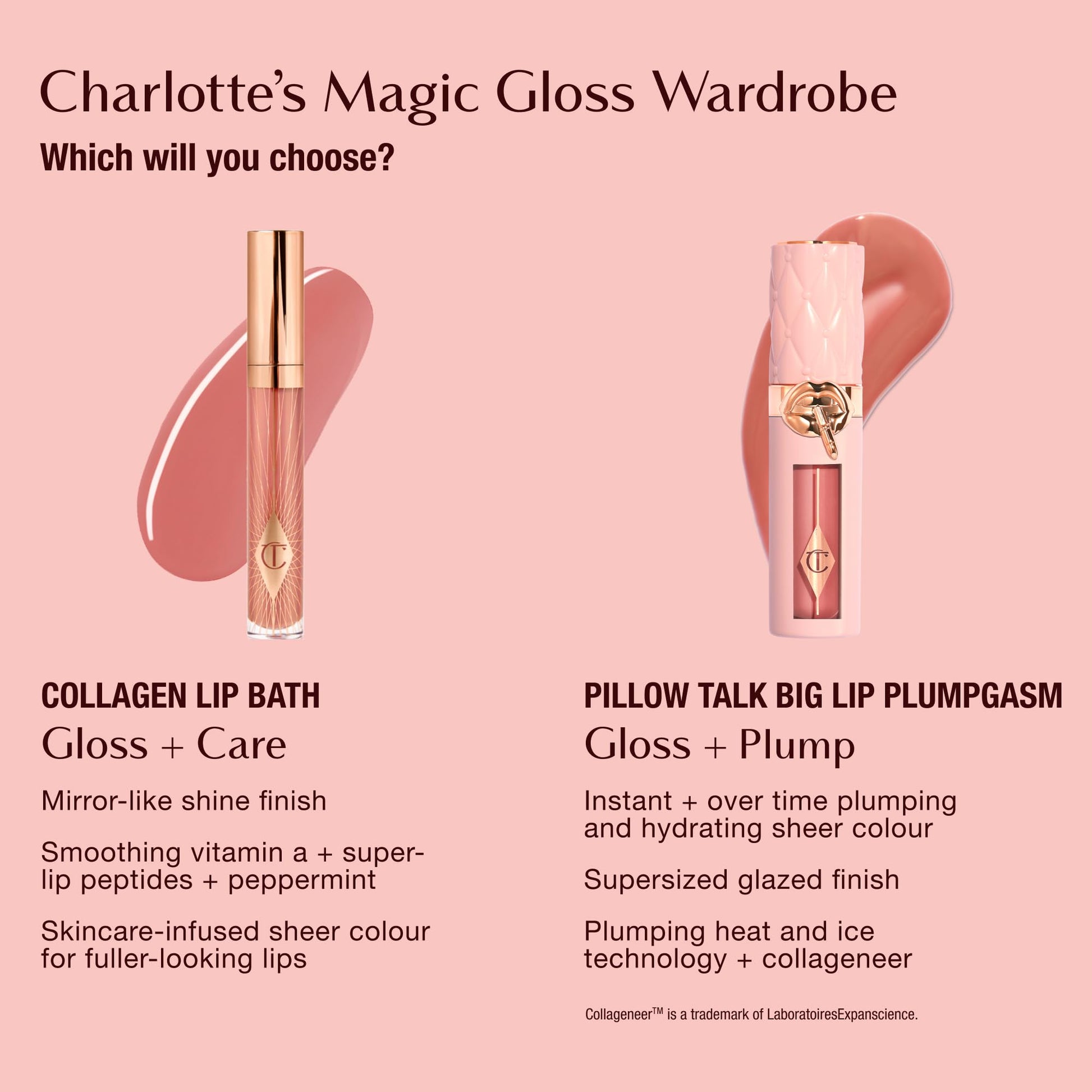 Charlotte Tilbury Pillow Talk Plumpgasm Lip Gloss - Hydrating Lip Plumper with Hyaluronic Acid & Plumpgasm Heat + Ice Technology for Juicy, Glossy Fullness - Fair/Medium Charlotte TilburyBuy Supplements Australia