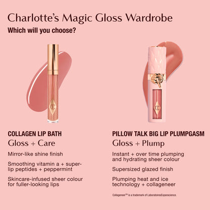 Charlotte Tilbury Pillow Talk Plumpgasm Lip Gloss - Hydrating Lip Plumper with Hyaluronic Acid & Plumpgasm Heat + Ice Technology for Juicy, Glossy Fullness - Fair/Medium Charlotte TilburyBuy Supplements Australia
