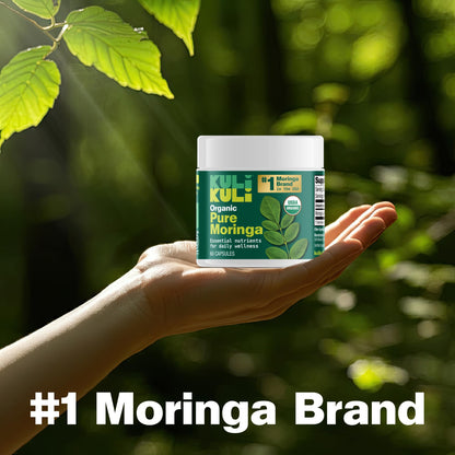 KULI KULI Organic Pure Moringa Capsules, 60 CT