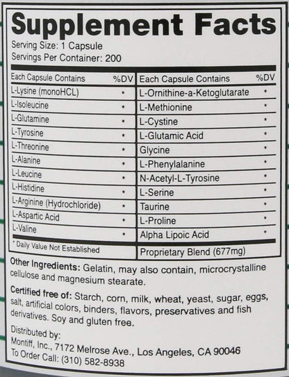 All Basic 677 mg 200 Capsules MontiffBuy Supplements Australia
