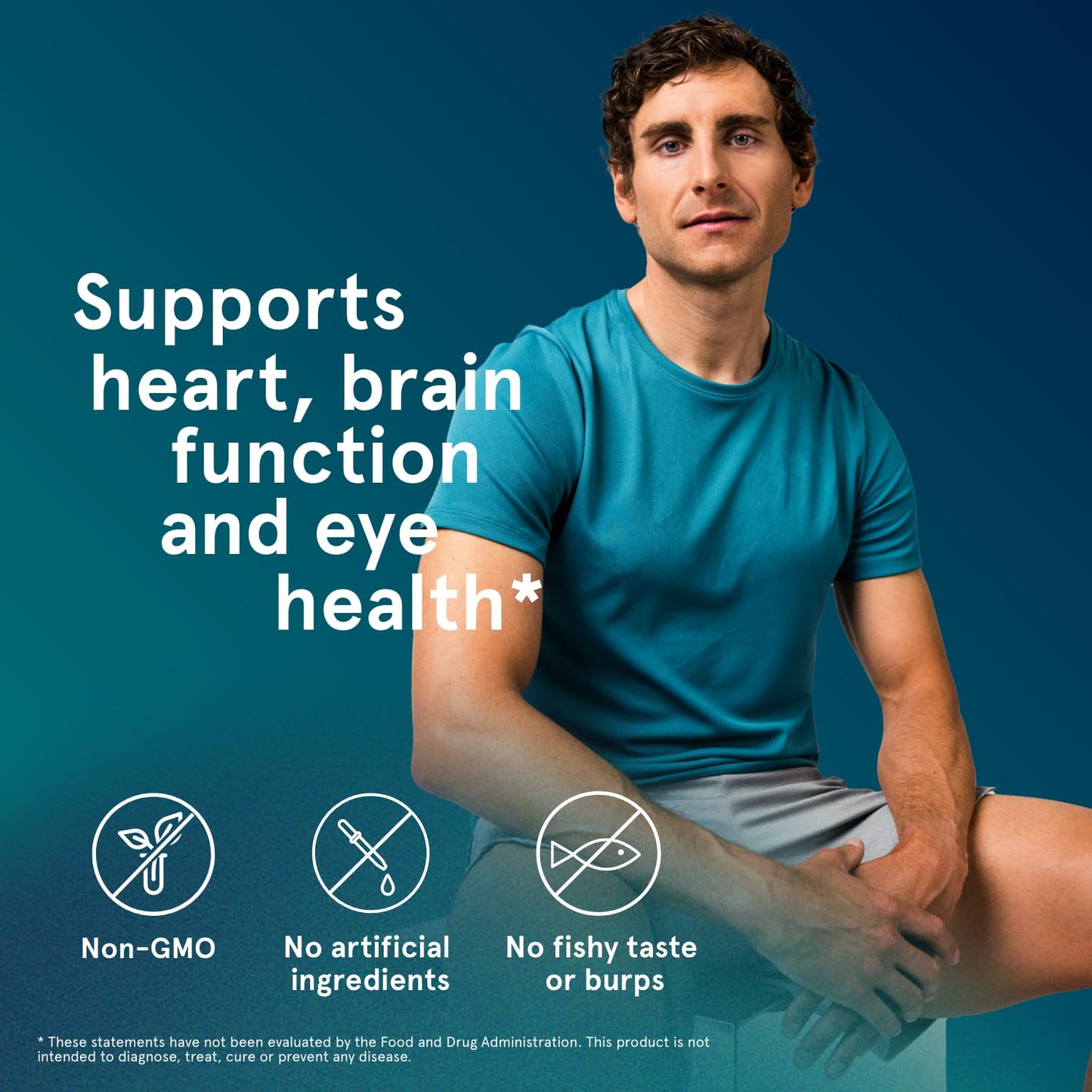 Puori Omega 3 Fish Oil Supplement - Ultra Pure & Burpless Wild Caught Fish Oil with 2000mg Omega 3 Fatty Acids,1250mg EPA & 500mg DHA Supports Heart, Brain & Eye Health - IFOS Certified - 120 Softgels Puori buy supplements Au