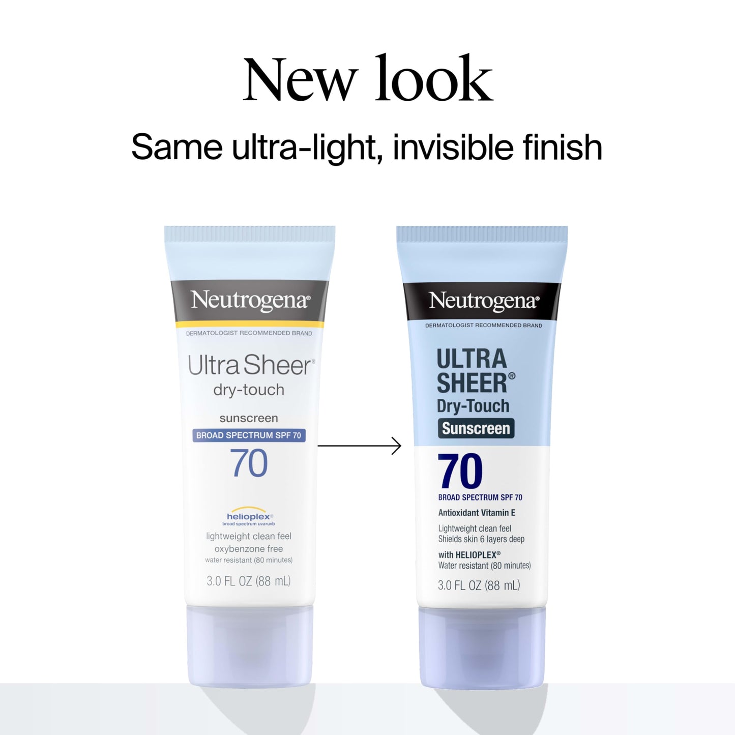 Neutrogena Ultra Sheer Dry-Touch Sunscreen Lotion SPF 70, Broad Spectrum, Water Resistant 80 Min