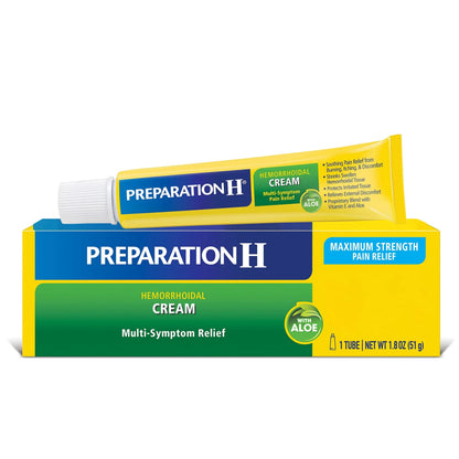 Preparation H Hemorrhoid Cream with Aloe for Multi-Symptom Relief - 1.8 Oz Tube Preparation HBuy Supplements Australia