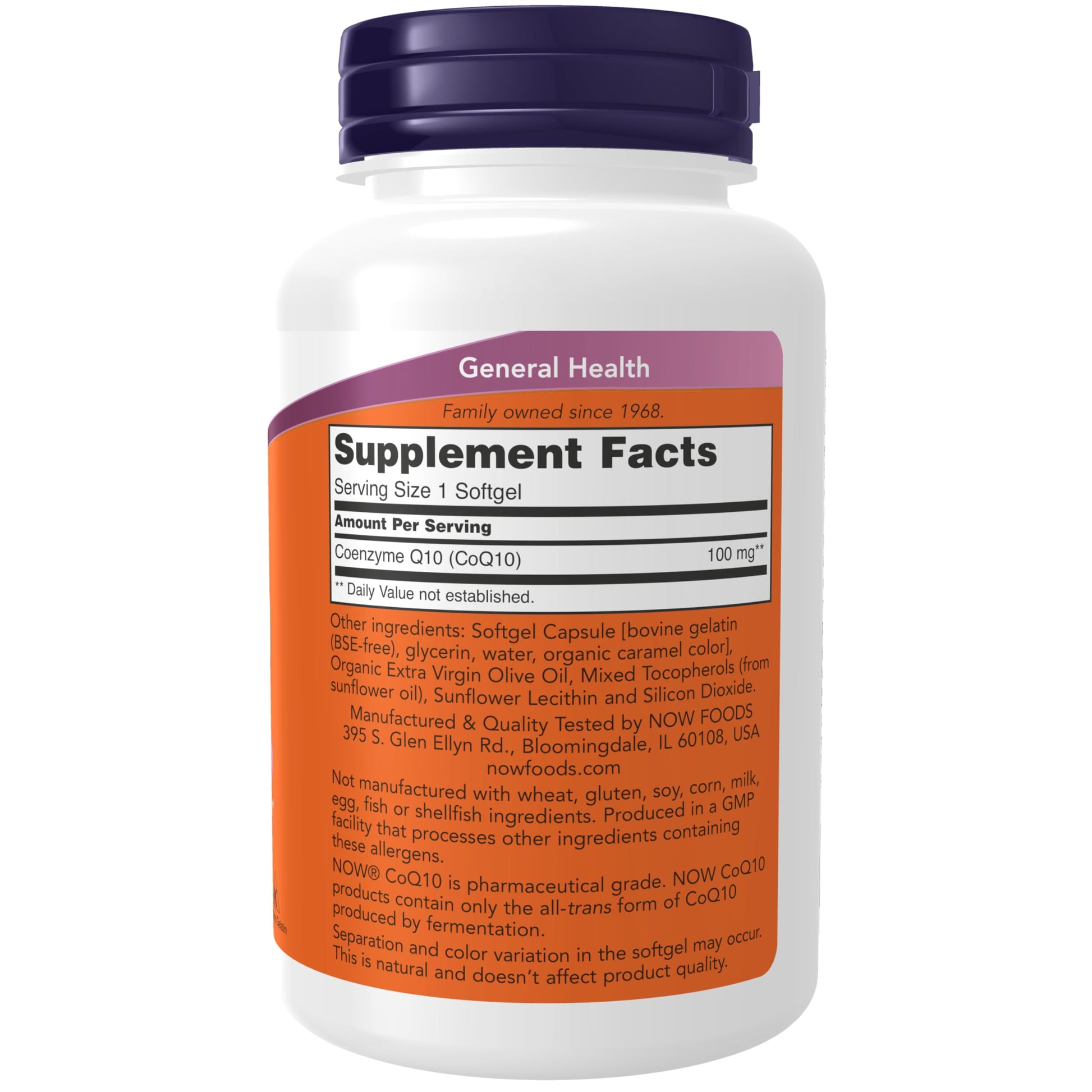 NOW Foods Supplements, CoQ10 (Coenzyme Q10) 100 mg, Pharmaceutical Grade, Cardiovascular Health*, 150 Softgels NOW Foods buy supplements Au