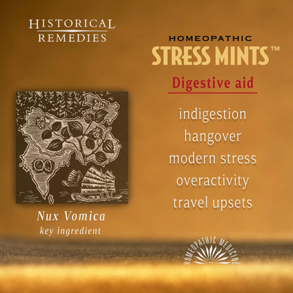 Historical Remedies Stress Mints (1 Pack) | Homeopathic Lozenges to Aid Stress & Digestion, Organic Peppermint Flavor, Vegan & Gluten-Free, Non-Habit Forming