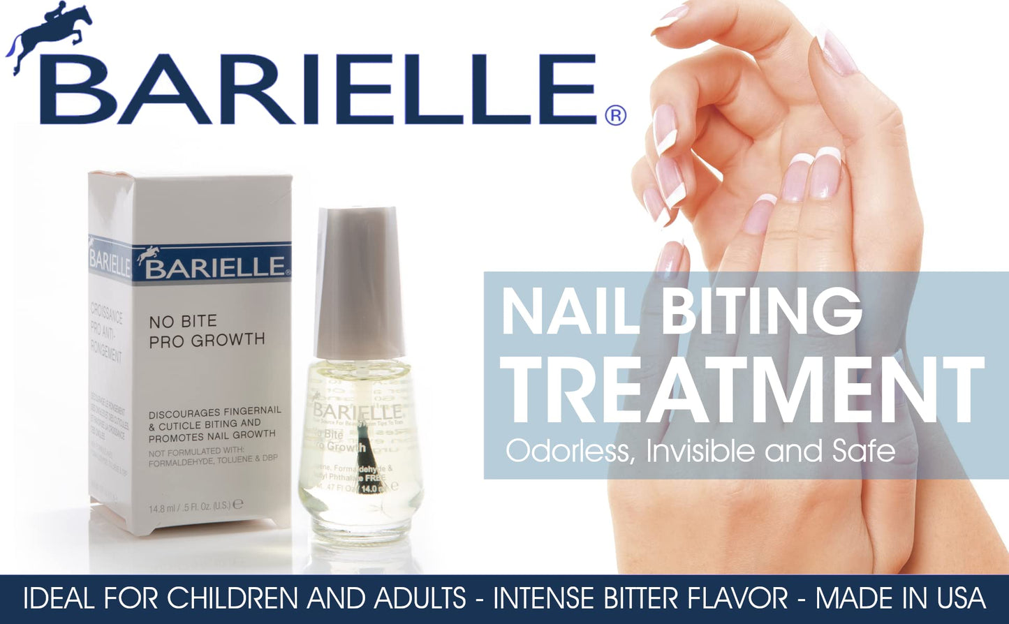 Barielle No Bite Pro Growth Nail Hardener .5 ounce (Pack of 2)