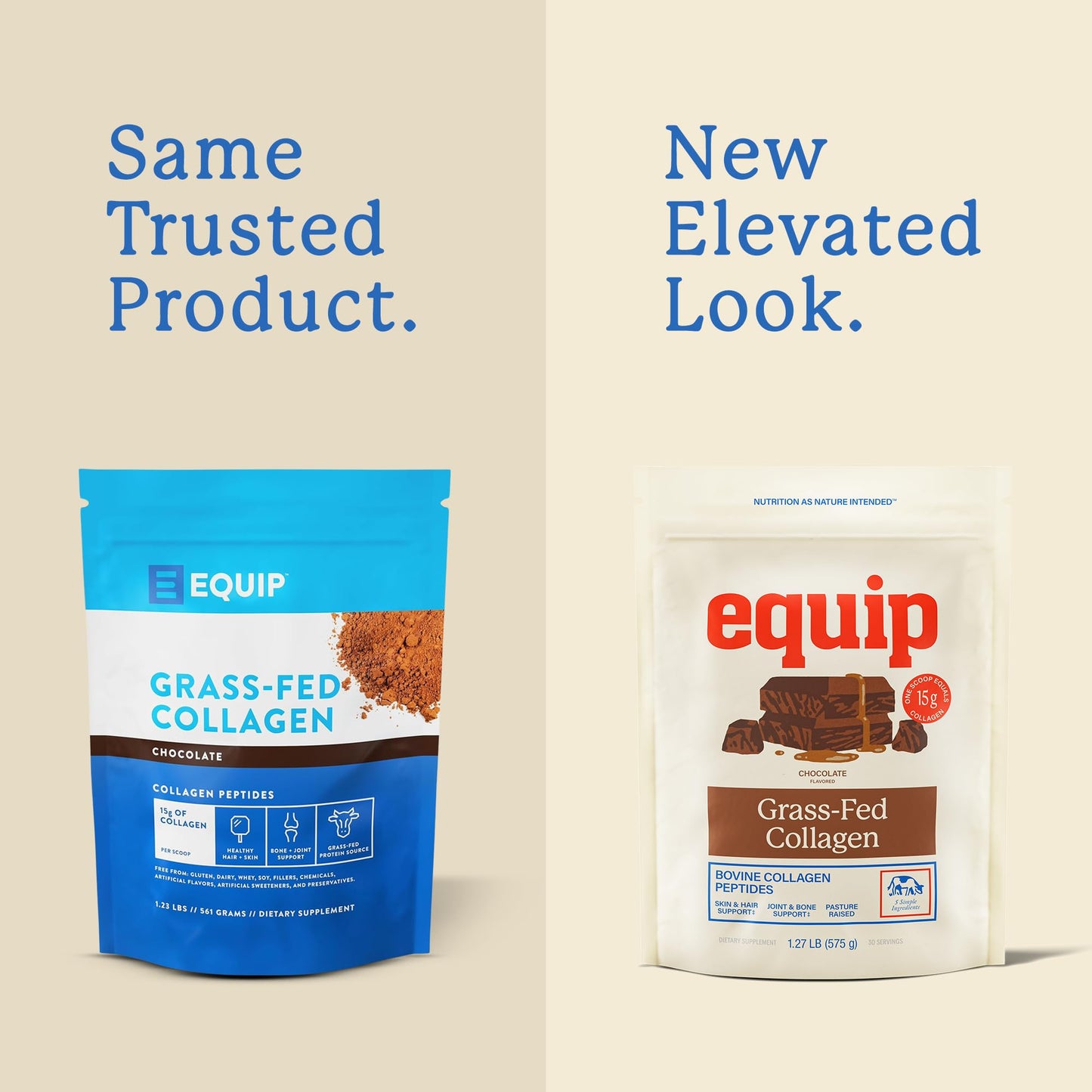 Equip Foods Grass Fed Collagen Powder | Hydrolyzed Bovine Collagen Peptides with Amino Acids | Prime Beef Collagen for Healthy Joints, Skin & Nails | Non-GMO, Paleo Friendly | 30 Servings, Chocolate Equip buy supplements Au