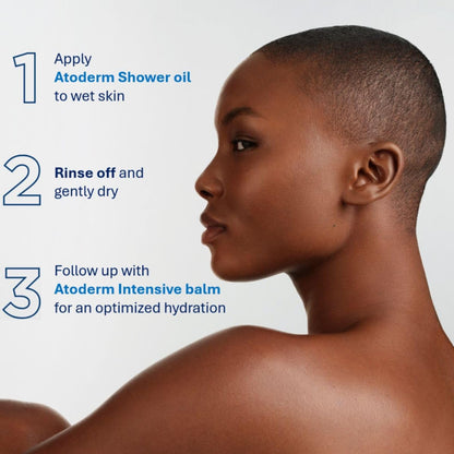 Bioderma Atoderm Shower Oil, Cleansing Oil For Face & Body, Nourishing Cleansing Oil For Dry to Atopic Sensitive Skin