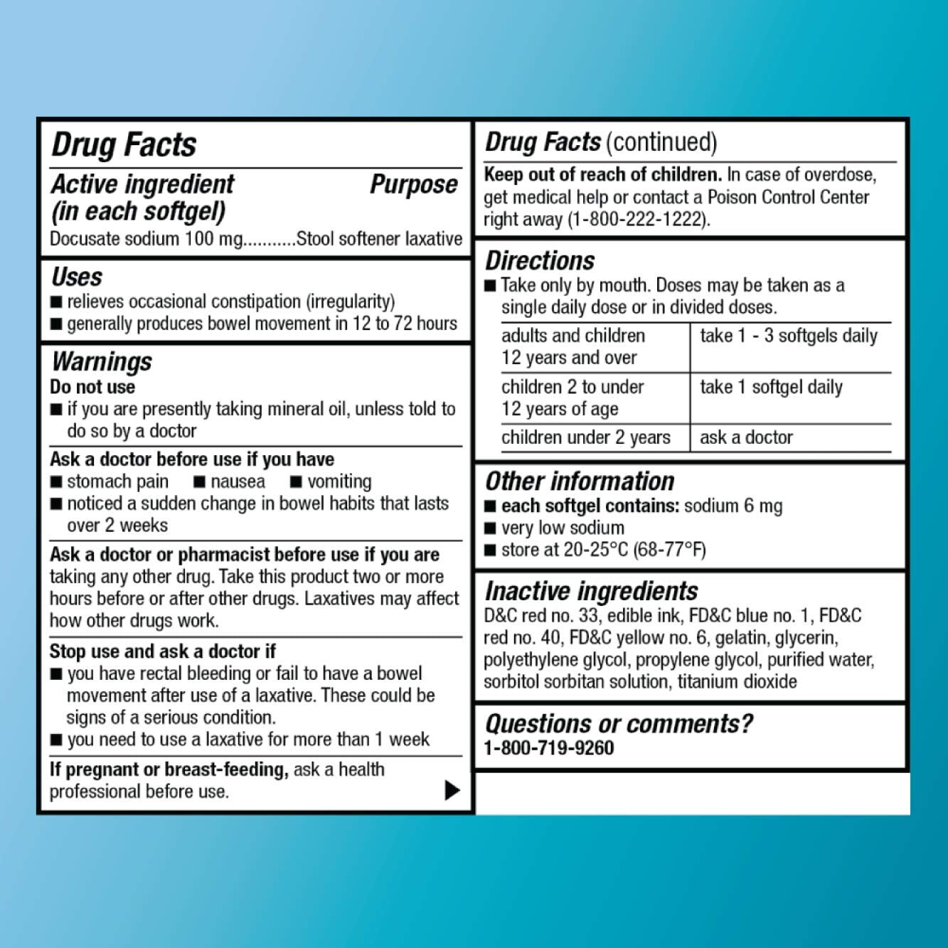 Amazon Basic Care Stool Softener Laxative, Docusate Sodium 100 mg, Softgels, For Constipation Relief, 100 Count Amazon Basic Care buy supplements Au
