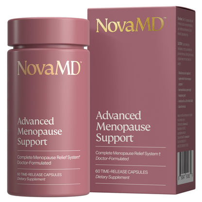 NOVAMD Clinically Proven Menopause Supplement for Weight Management, Hot Flashes, Night Sweats and Low Energy